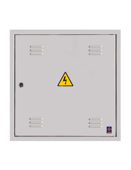 Puerta metálica de exterior luz 360x360mm con marco Z.