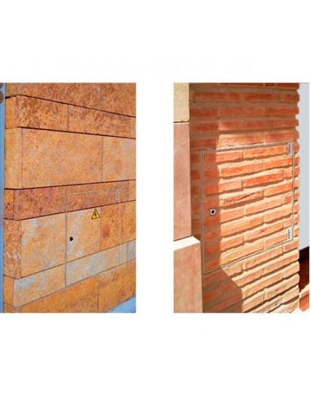 Puerta metálica panelable luz 600x700mm de exterior.