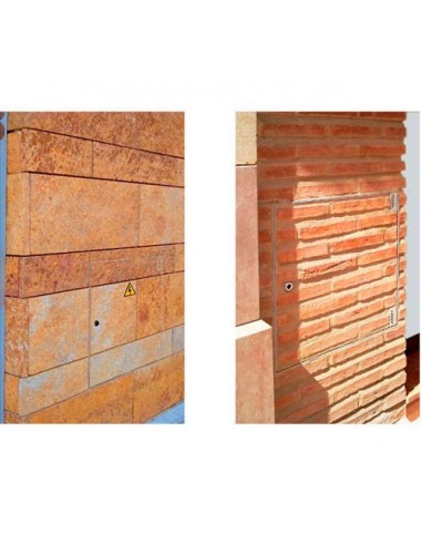 Puerta metálica panelable luz 600x1650mm de exterior.