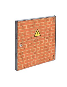 Puerta metálica panelable luz 750x1000mm de exterior. 2