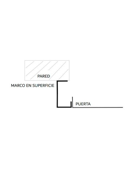 Puerta metálica de superficie luz 823x1273x85mm de exterior.