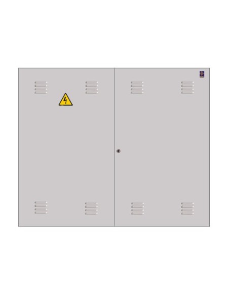 Puerta metálica 1200x1000mm con cerradura de triángulo