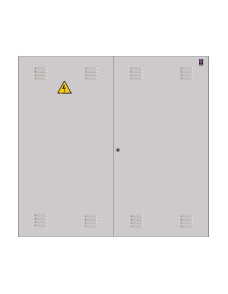 Puerta metálica 1300x1250mm con cerradura de triángulo Puerta metálica 1300x1250mm con cerradura de triángulo