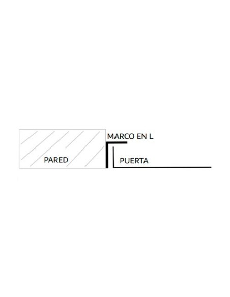 Puerta metálica de exterior luz 300x450mm con marco L.