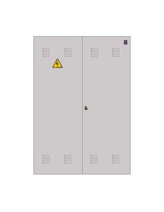 Puerta metálica 1400x2000mm con cerradura de compañía