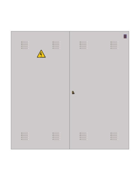 Puerta metálica 2000x2000mm con cerradura de compañía Puerta metálica 2000x2000mm con cerradura de compañía