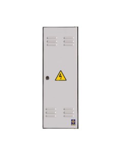 Puerta metálica de exterior luz 420x1250mm con marco L.