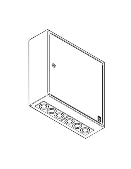 Armario ICT 450x450x150mm registro secundario de 1 puerta