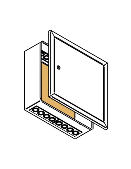 Armario ICT 500x700x150mm registro secundario de 1 puerta