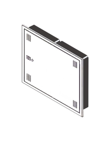 Armario registro final de red ICT 625x510x85mm de 1 puerta
