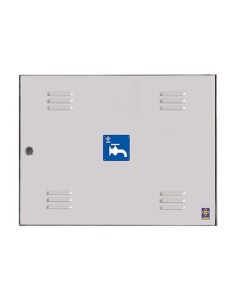 Puerta metálica exterior agua 450x300mm marco L