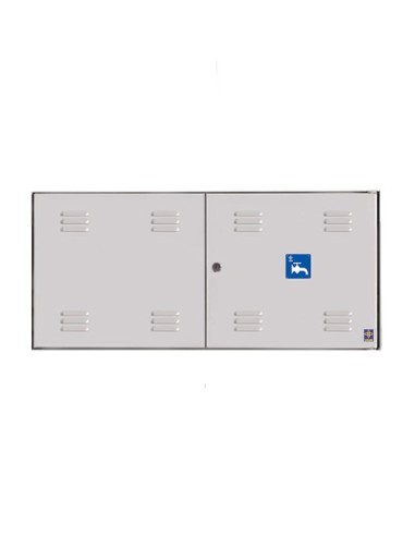 Puerta metálica exterior agua 1300x600mm marco L