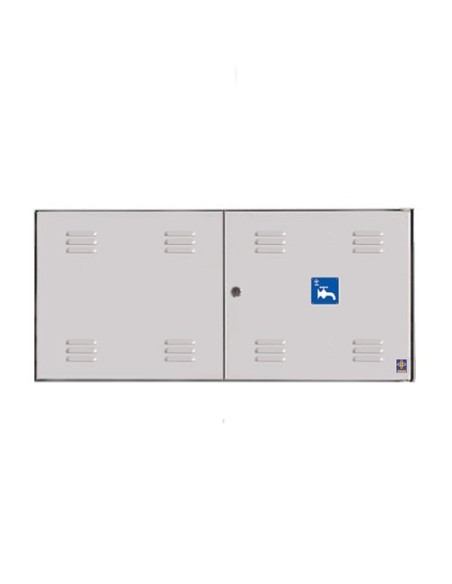 Puerta metálica exterior agua 1300x600mm marco L