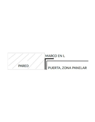 Puerta metálica panelable agua 300x300mm