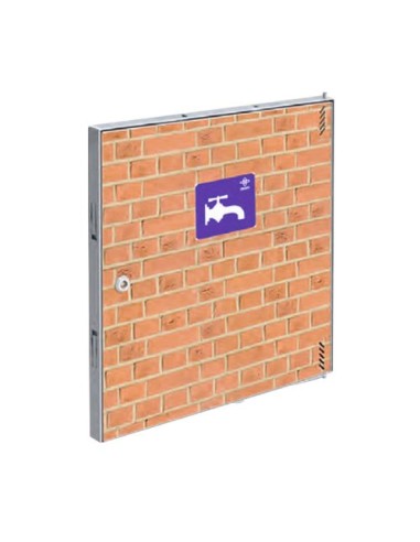 Puerta metálica panelable agua 300x300mm