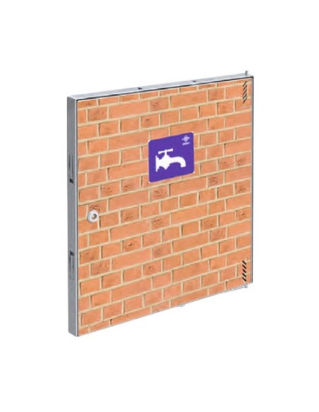 Puerta metálica panelable agua 300x300mm