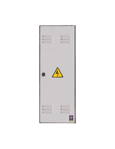 Puerta metálica de exterior luz 600x1650mm con marco L.
