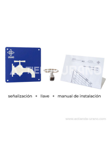 Puerta metálica panelable agua 300x300mm